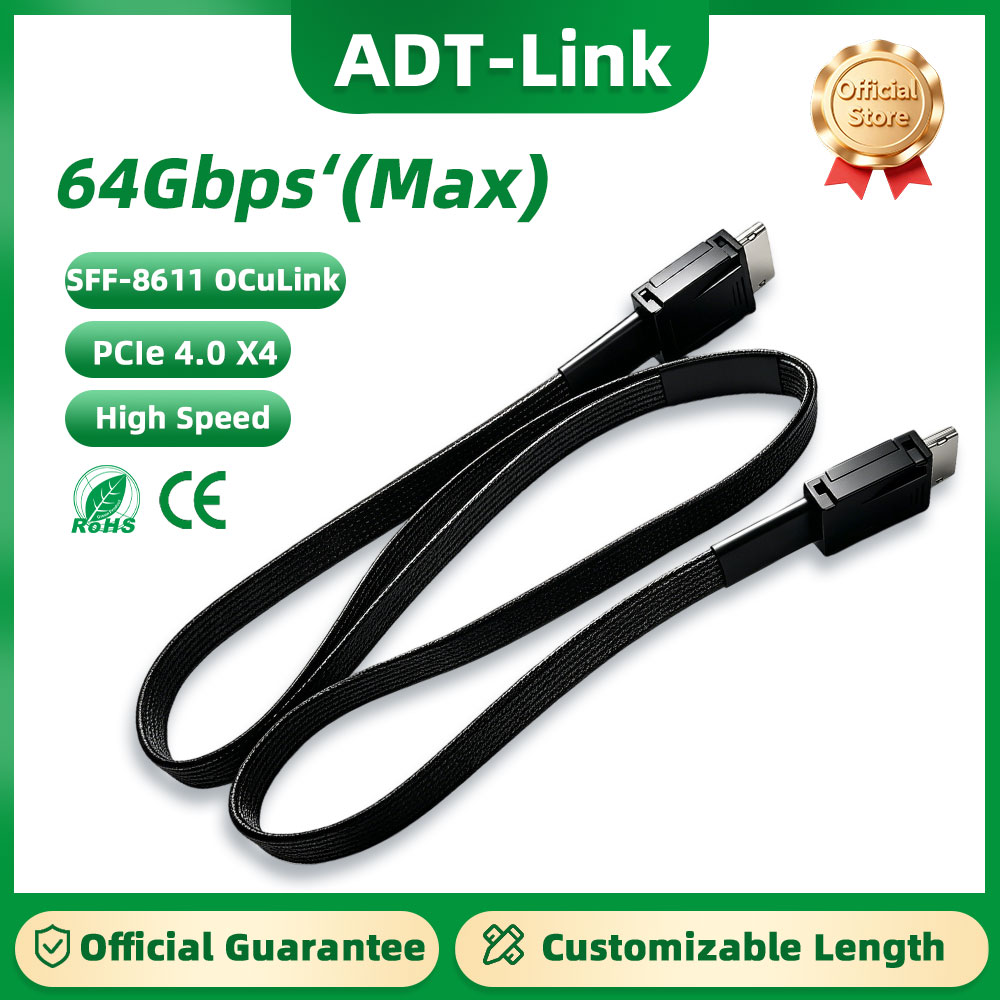 External Gpu Dock Pcie 4.0 Oculink - ADT-Link 64Gb Male naar Male PCIE