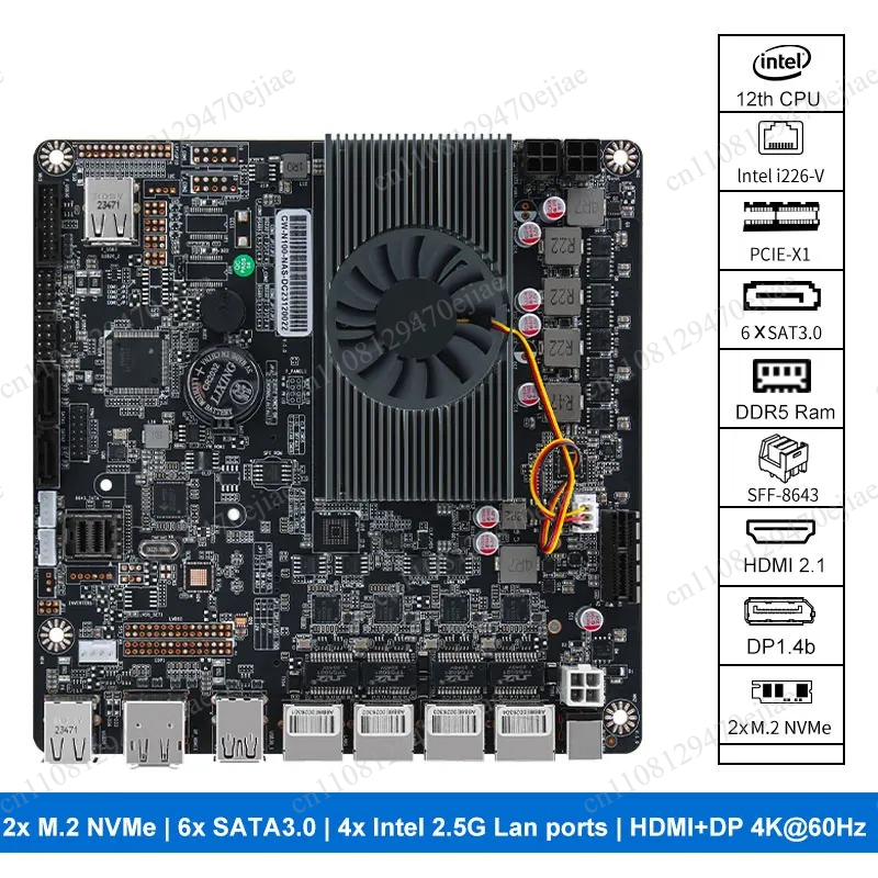 N100 Mini ITX NAS moederbord D - Nas Motherboard N100 6 Sata recensie en prijs