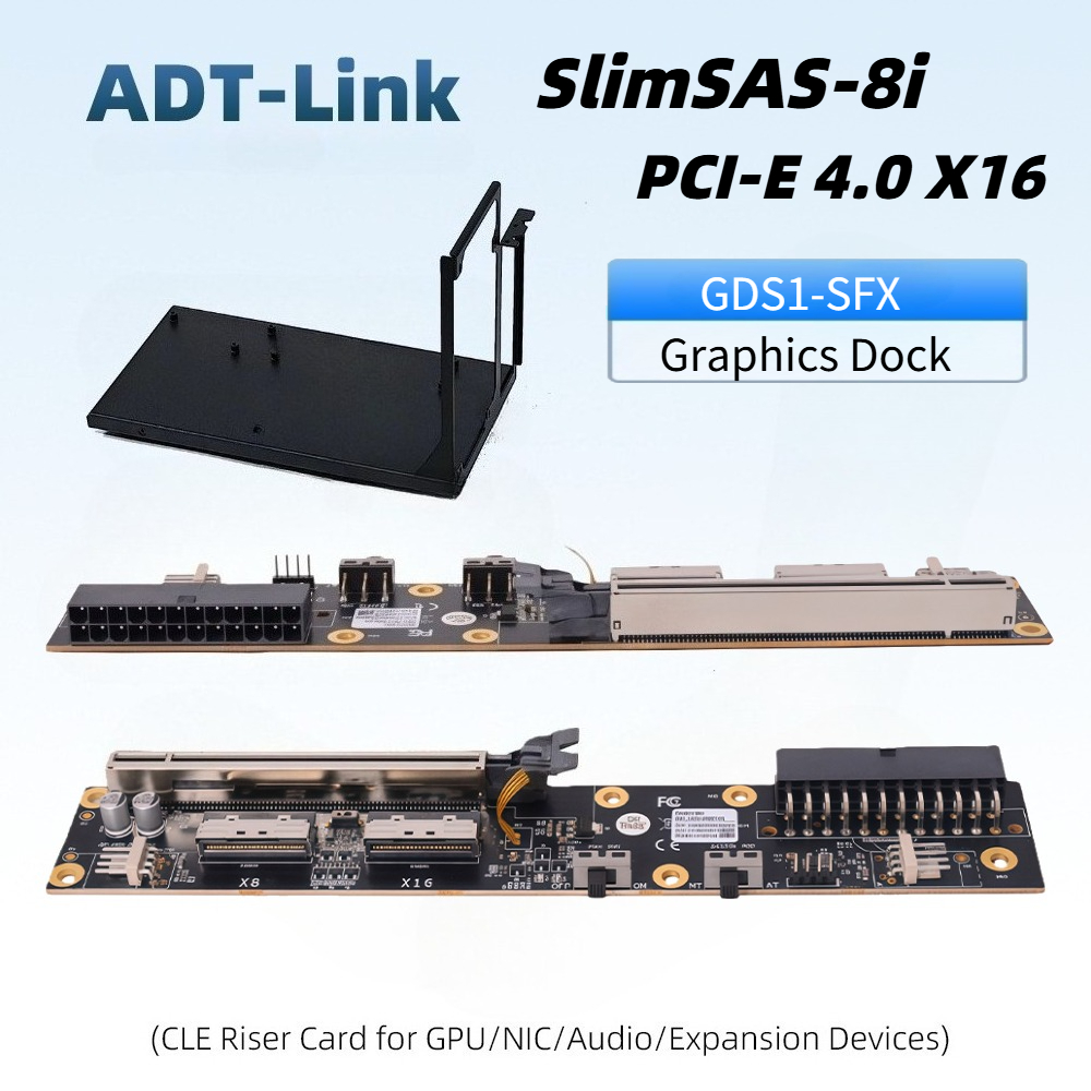 Dual SlimSAS 8i Graphics GPU D - External Gpu Dock Pcie 4.0 Oculink recensie en prijs