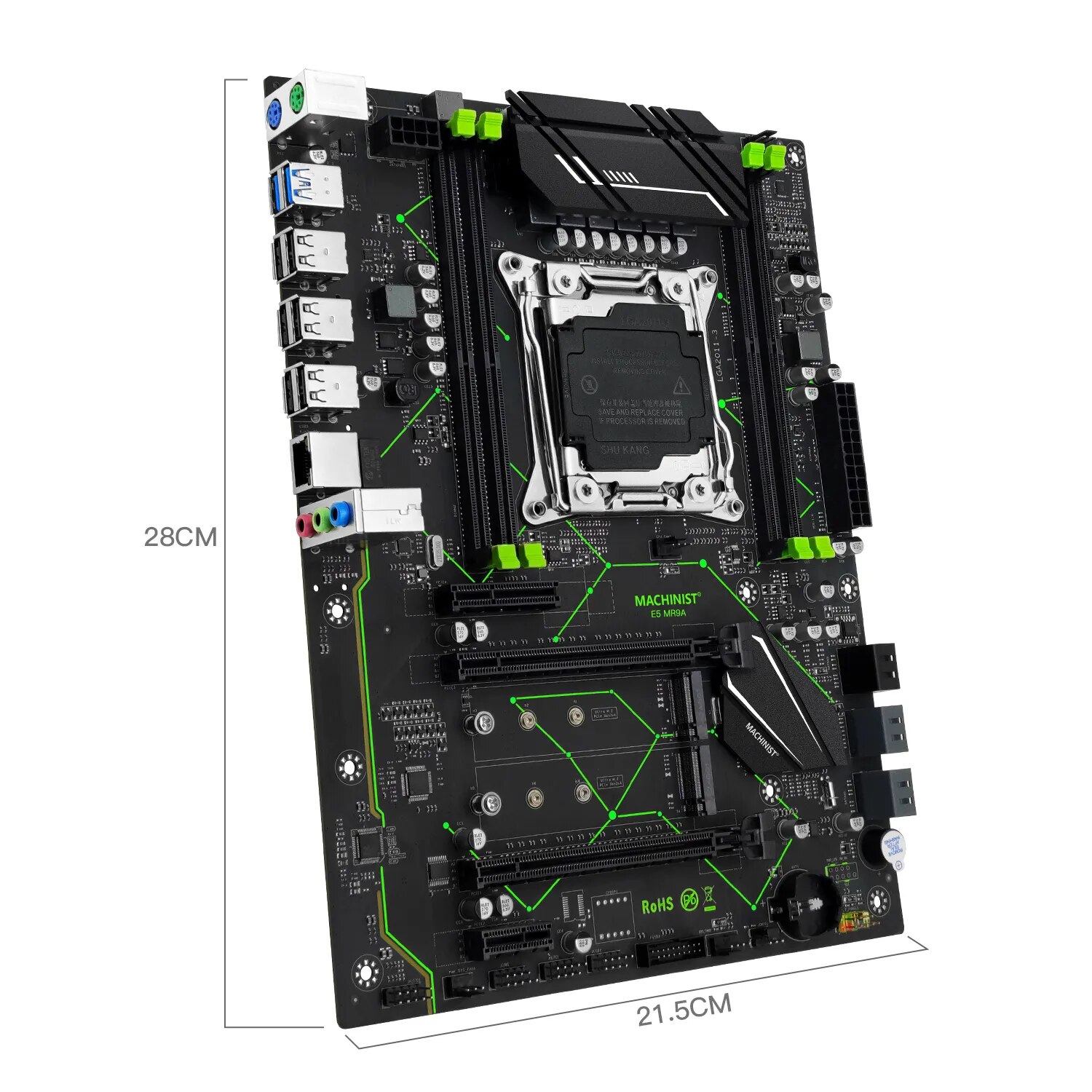 MACHINIST E5 MR9A V1.0 X99 Moe - X99 Dual Cpu Motherboard Combo recensie en prijs