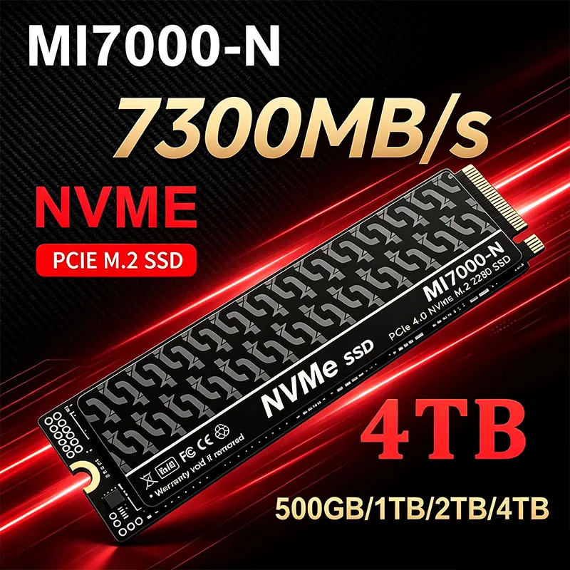MI7000-N 7300MB/s SSD 1TB 2TB  - M.2 Nvme 4Tb Pcie 4.0 Ssd recensie en prijs