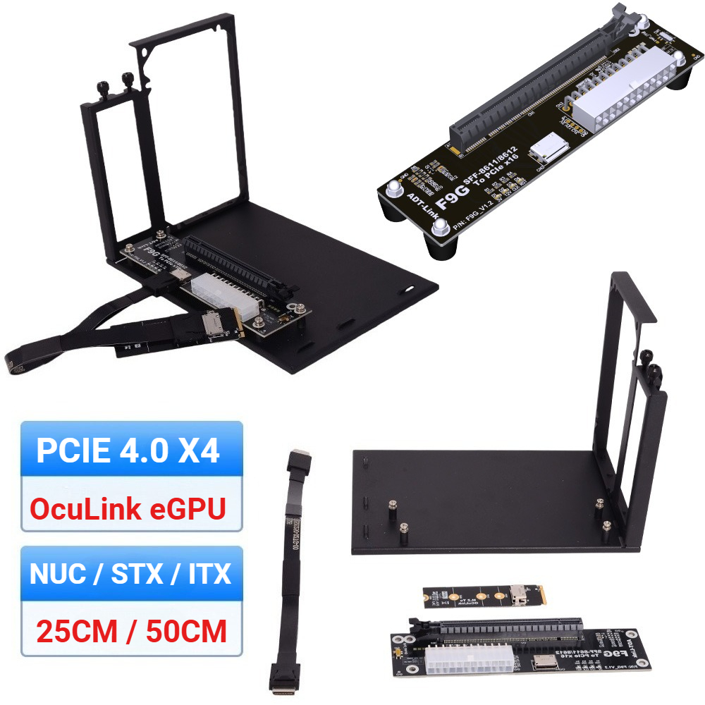 F9G-BK7 EGPU Oculink GPU Dock  - External Gpu Dock Pcie 4.0 Oculink recensie en prijs