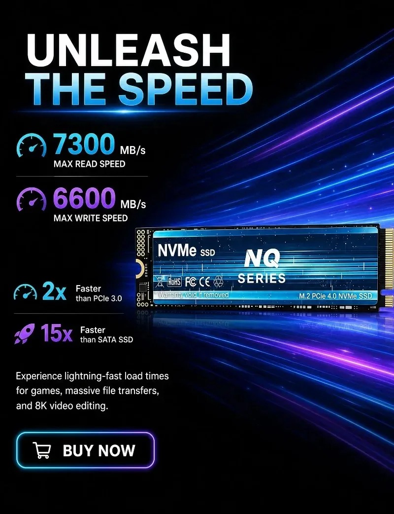 NQ 2TB 4TB PCIe 4.0 NVMe M.2 S - M.2 Nvme 4Tb Pcie 4.0 Ssd recensie en prijs